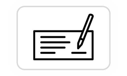 Checks accepted