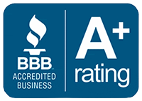 Better Business Bureau Accredited Business with A+ rating